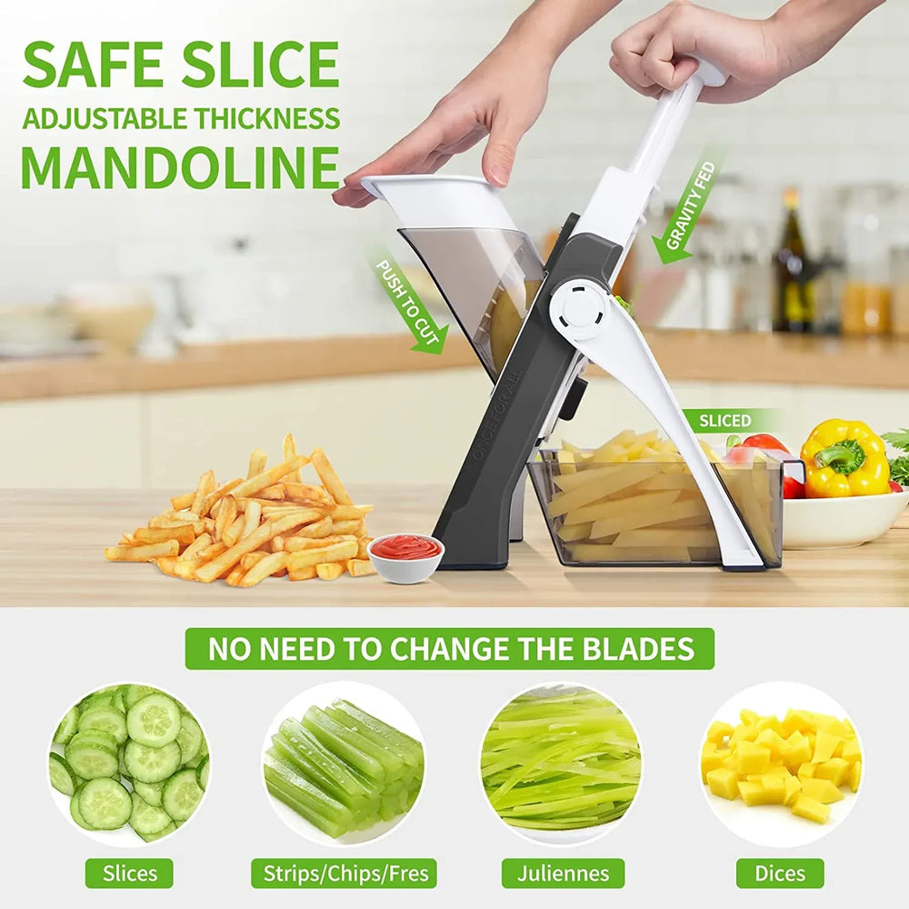 4-in-1 Manual Vegetable Chopper | Cut Vegetables in Seconds