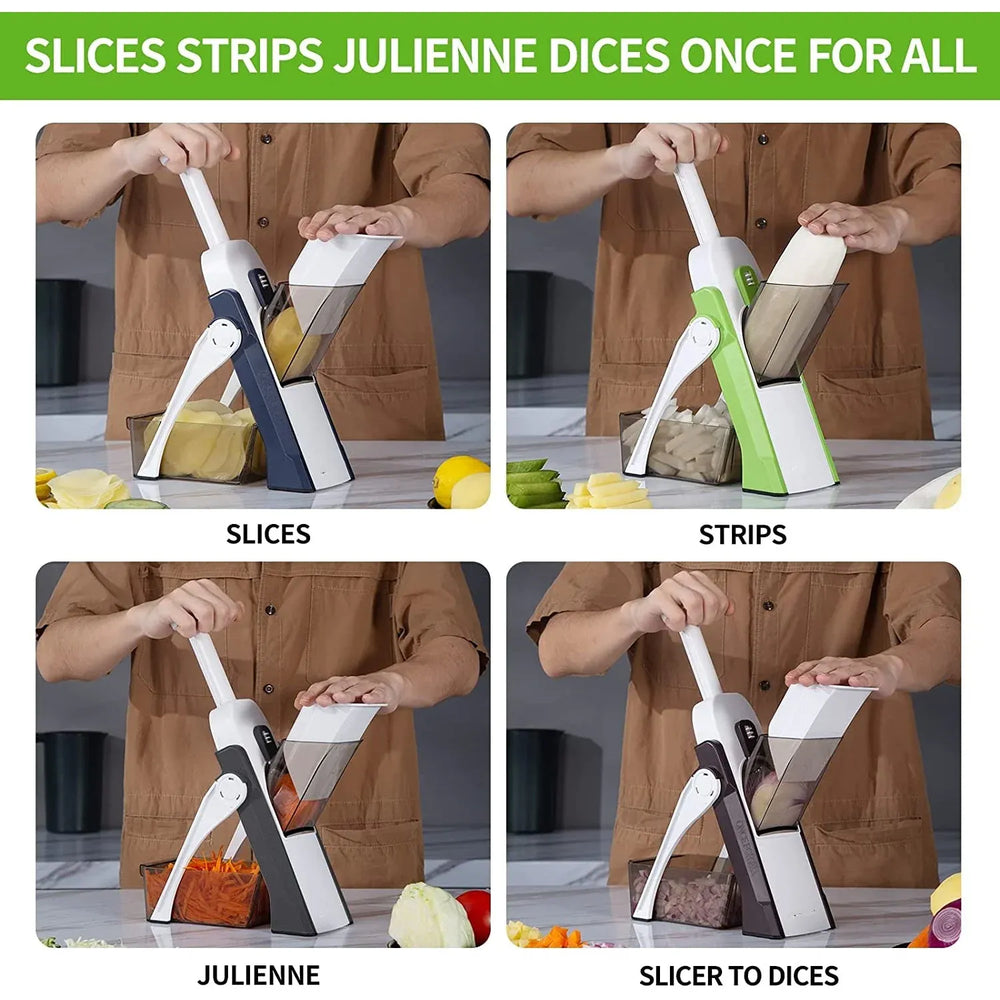 4-in-1 Manual Vegetable Chopper | Cut Vegetables in Seconds