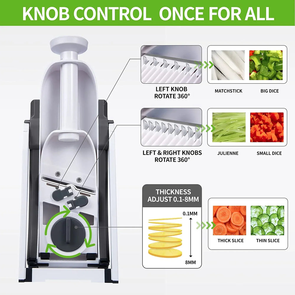 4-in-1 Manual Vegetable Chopper | Cut Vegetables in Seconds