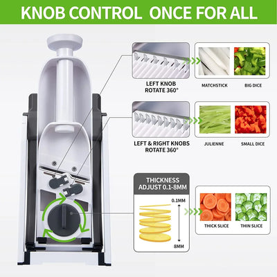 4-in-1 Manual Vegetable Chopper | Cut Vegetables in Seconds